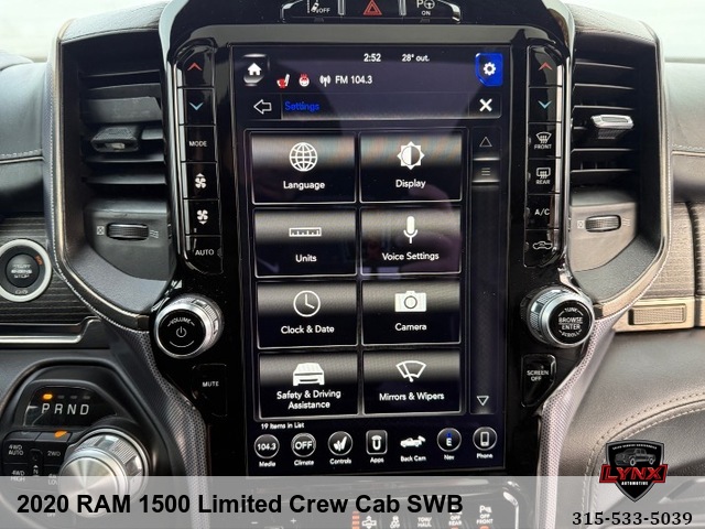 2020 RAM 1500 Limited Crew Cab SWB